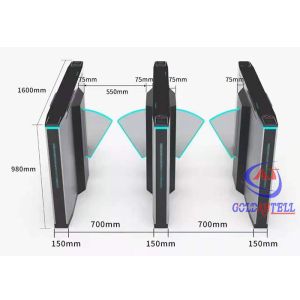 China Standard / Customized Flap Barrier Gate 0.2s Speed With Access Control factory