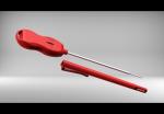 Heat Proof Waterproof Meat Thermometer With Probe Hamburger Running Water Washed