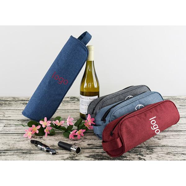 Single wine bottle ice insulated cooler bag