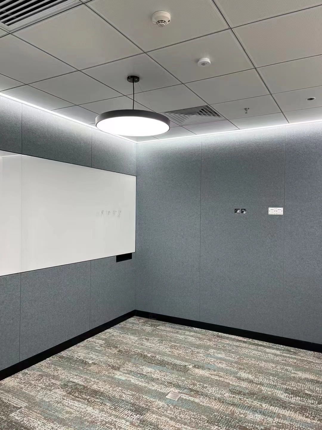 PET Fiber Decorative Soundproof Wall Panel Eco Friendly