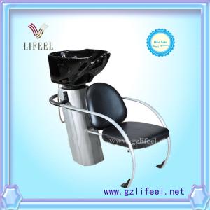 China fashional beauty salon furniture Black shampoo chairs factory