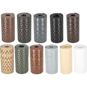 China Metal Type Pe Rattan Vinyl Fence Strips For Easy To Install Garden Fence factory