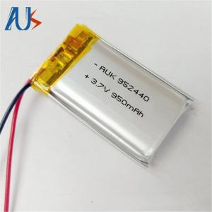 China Silver Li Po Battery Cell 952440 3.7v 950mah Li Polymer Battery factory