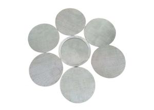 China 100 Micron 316l Sintered Stainless Steel Mesh Filter Discs factory