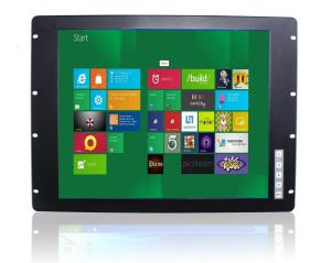China 15&quot; Robust 1U Rack Mount Monitor , Rackmount LCD Monitor NEMA4 IP65 Front factory