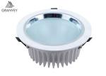 30 Watt 8 Inch Recessed LED Down Light Round Shape 3000lm Pure Aluminum House