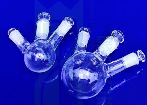 China Transparent Three Necks Od 500mm Quartz Round Bottom Flask factory