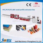 Automatic extruder line for manufacturing PVC/WPC profiles wallboard and floor