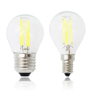China Eco No Mercury 400LM 2W E12 OD45 LED Filament Bulb Globe factory