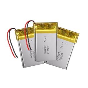 China 300mAh Li Polymer Battery 3.7 V Short Circuit Protection factory
