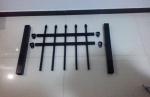 Customized Black Zinc Steel Metal Garrison Fence Panels Maintenance Free