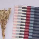 Plain Jersey 175gsm Striped Knit Cotton Fabric For Casual Wear