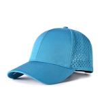 Summer 56cm Embroidery Baseball Caps OEM Leisure Laser Cut Hole Sport Hats