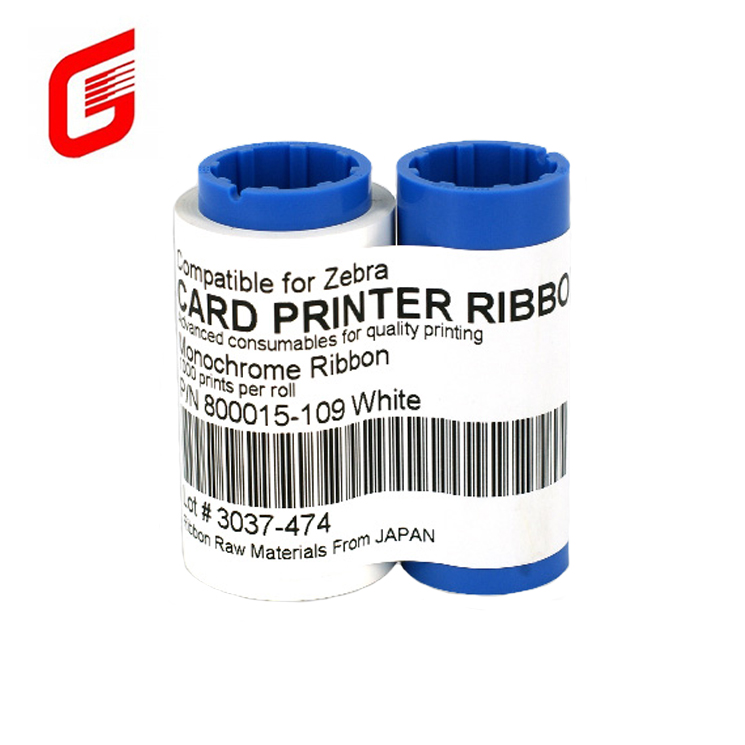 Compatible Printer Ribbon White Color 9mm Width for Zebra P310I P320I Printing Machine