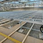Diy Commercial Greenhouse Rolling Benches Galvanized Steel Mesh For Orchid
