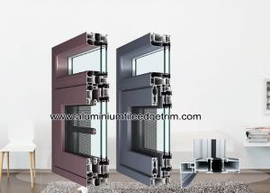China High Insulation Aluminum Window Frame Extrusion Profiles With Dual Thermal Break factory