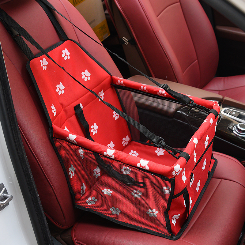 Convenient Pet Car Booster Seat Travel Bag Washable Fabric Folding Design Size 40*30*25cm
