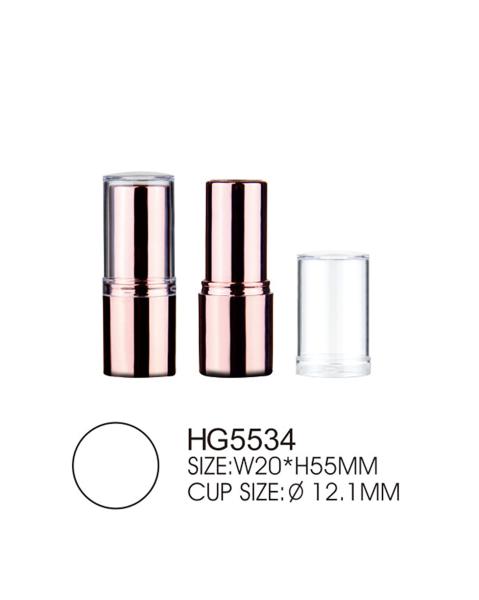 1-2g Mini Size Gold Lipstick Tube Case Empty Lipstick Containers Transparent Cap