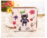 New square wallet lovely female multi-functional hand-painted animals