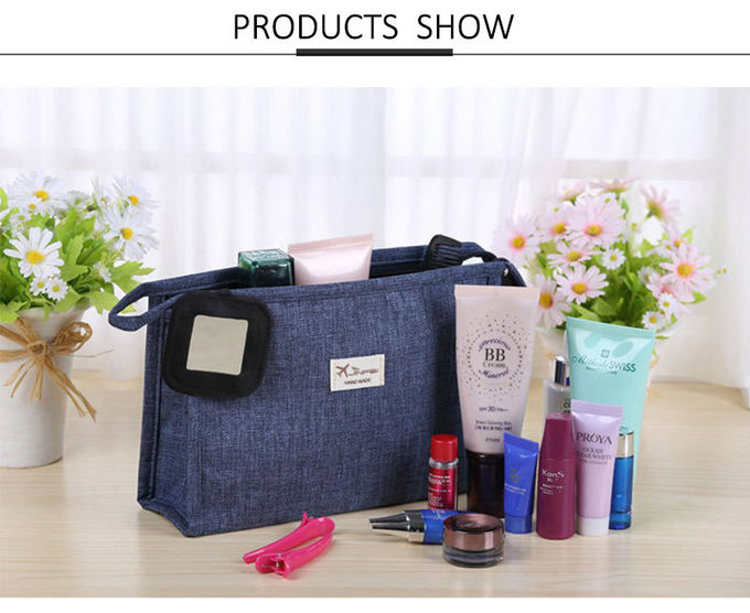 Wholesale Travel Portable Zipper Wash MakeUp Bag With Private Label