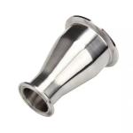 2" Tube OD to 1-1/2" Tube OD Tri-Clamp Sanitary Fitting Reducer in SS 304 316