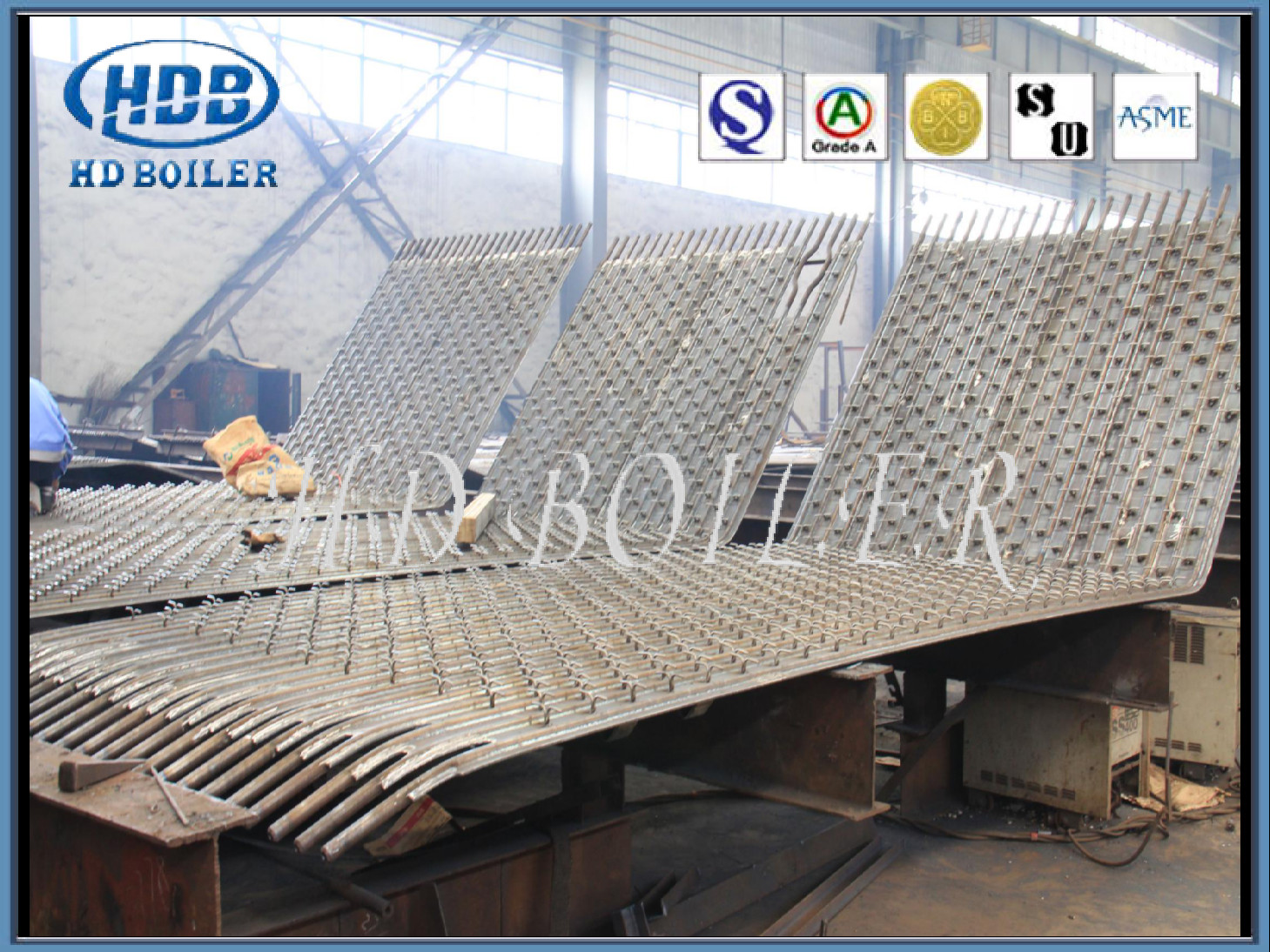 TUV Fin Bar Boiler Membrane Wall Panel Seamless Steel Tube