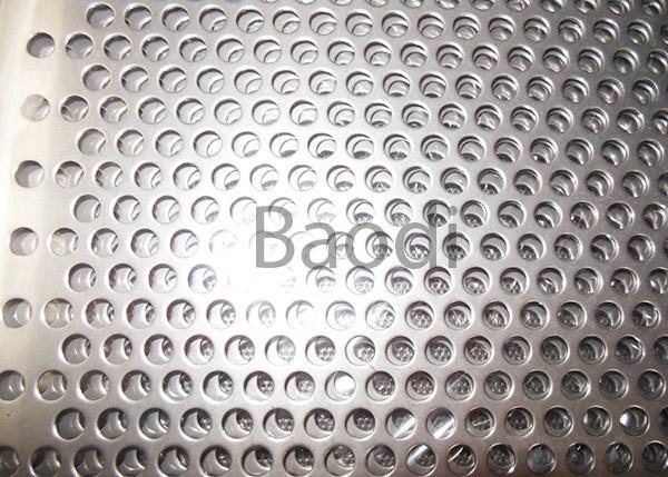 Perforated Stainless Steel Sheet Metal With Round Holes , Perforated Aluminum