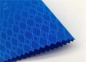 China Waterproof Fabric Durable 210D 600D Diamond Dobby Oxford Polyester Repellent Outdoor Fabric factory