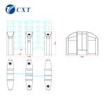 Airport Stadium Swing Barrier Gate Turnstile Swinging Access Gates