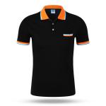 Embroidery Logo Fabric 240gsm Polo White V Neck T Shirt For Woman