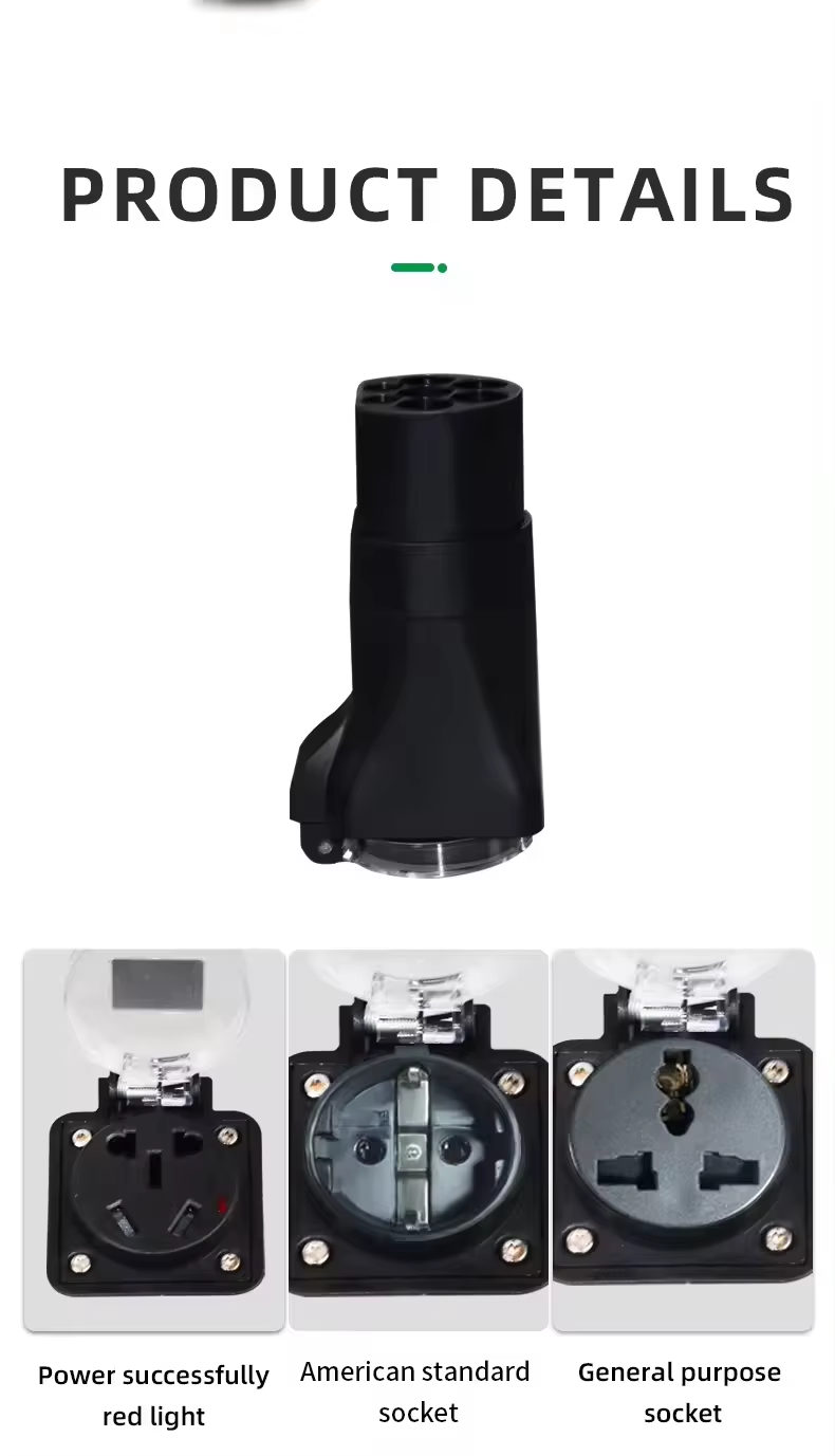GBT Car Power Source Energy Discharger Plug for BYD Conversion Socket Electric Vehicle Discharge Equipment