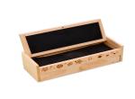 Customized Student Wooden Pen Box Customized Size Metal Hinge Closure