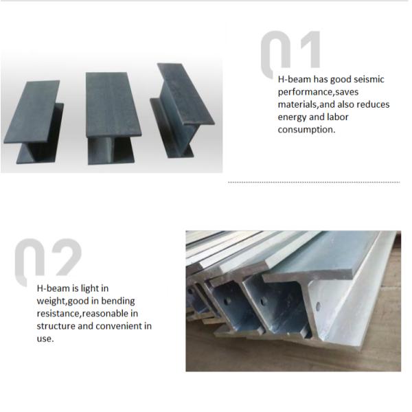 High Quality S355JR S355 Q235 Carbon Steel H-Section Beam for Building