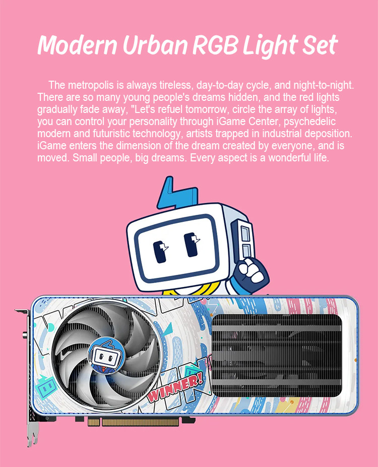 RoHS Quiet Graphics Card IGame GeForce RTX 3070 Ti Bilibili E Sports Edition OC 8G