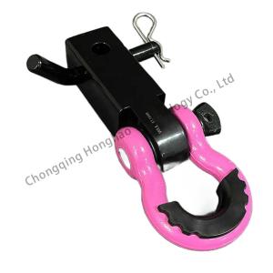 China Heavy Duty Forged Off Road Bow Shackle 3/4 Inch Pink Yellow Black Custom Galvanized Metric 0.5T-85T factory