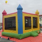 Jumping Inflatable Bounce House With Air Blower Yellow Blue Green Red