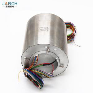China SS IP68 10A 24 Signals 100RPM 122mm Through Hole Slip Ring factory
