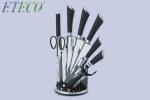 ETECO Kitchen Knife 3.5'' 5'' 7'' 8'' Chef 7CR17 440C Stainless Steel Non Stick