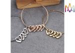 10.5g Heart Charm Womens Engraved Bracelets Bangles