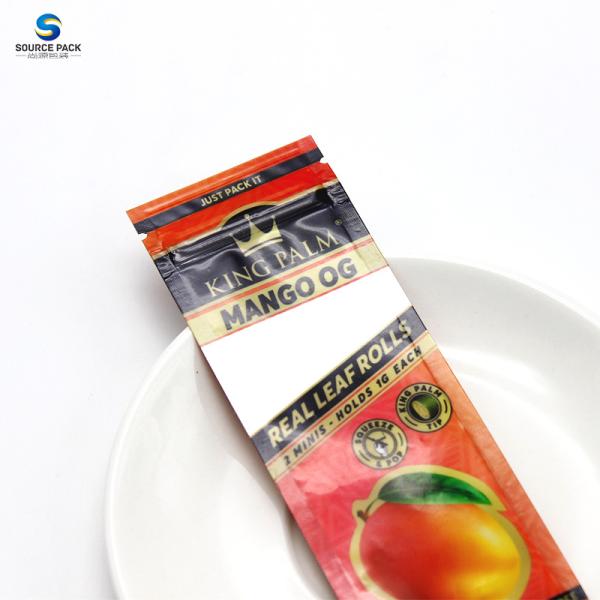 High Capacity Cigar Packaging Three Side Sealed Moisture-Proof Plastic Bags