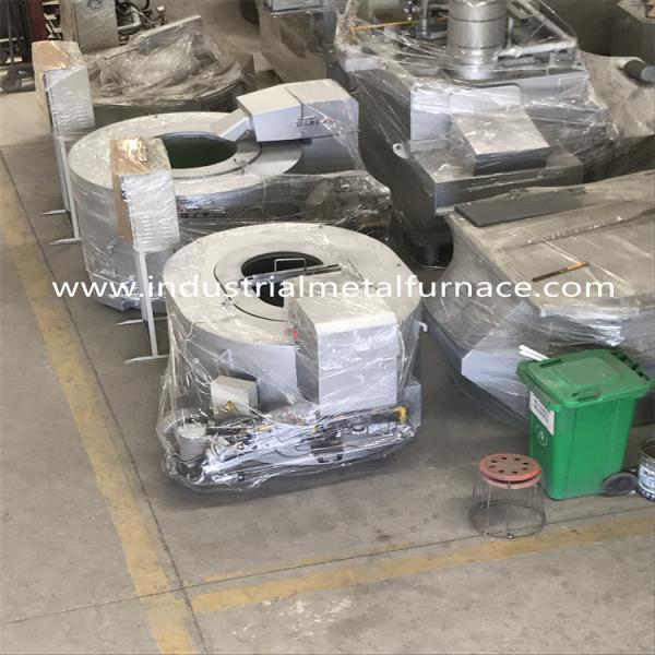 200 To 700kg/H Crucible Gas Fired Industrial Metal Melting Furnace Pipe Burning