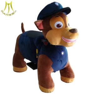 China Hansel battery powered plush electric children ride on animal toy car factory