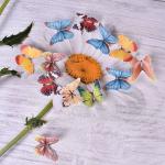 Pre Cut Mixed Edible Cupcake Decorations Rice Paper Butterflies For Cakes