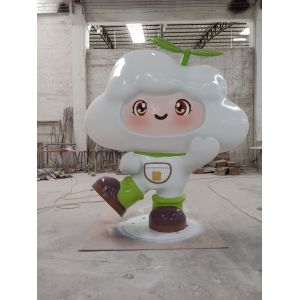 China Villa Logo Cartoon FRP Resin Sculpture Concept Customization on sale