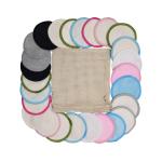 Multi Functional Bamboo Reusable Makeup Pads , Soft Facial Make Up Remover