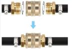 CNC Garden Hose Connection 3/4'' Brass Tee Fitting