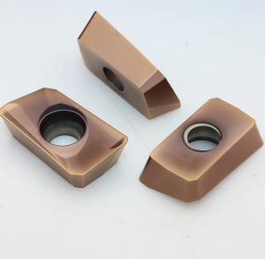 China Bronze Color Carbide Insert Milling Cutters For Heavy Roughing Process APMT1604PDER factory