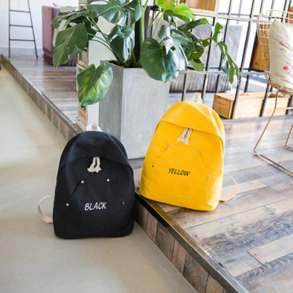 Hot sale canvas female Korean campus backpack simple mori backpack travel
