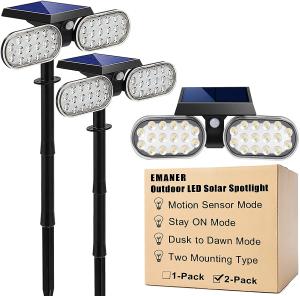 China 2200mAh 10LM Outdoor Motion Solar Lights SMD3528 Solar LED Floodlight factory