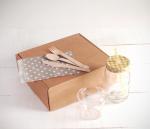 Custom Printing Kraft Paper Take Out Boxes , ECO Paper Takeaway Box